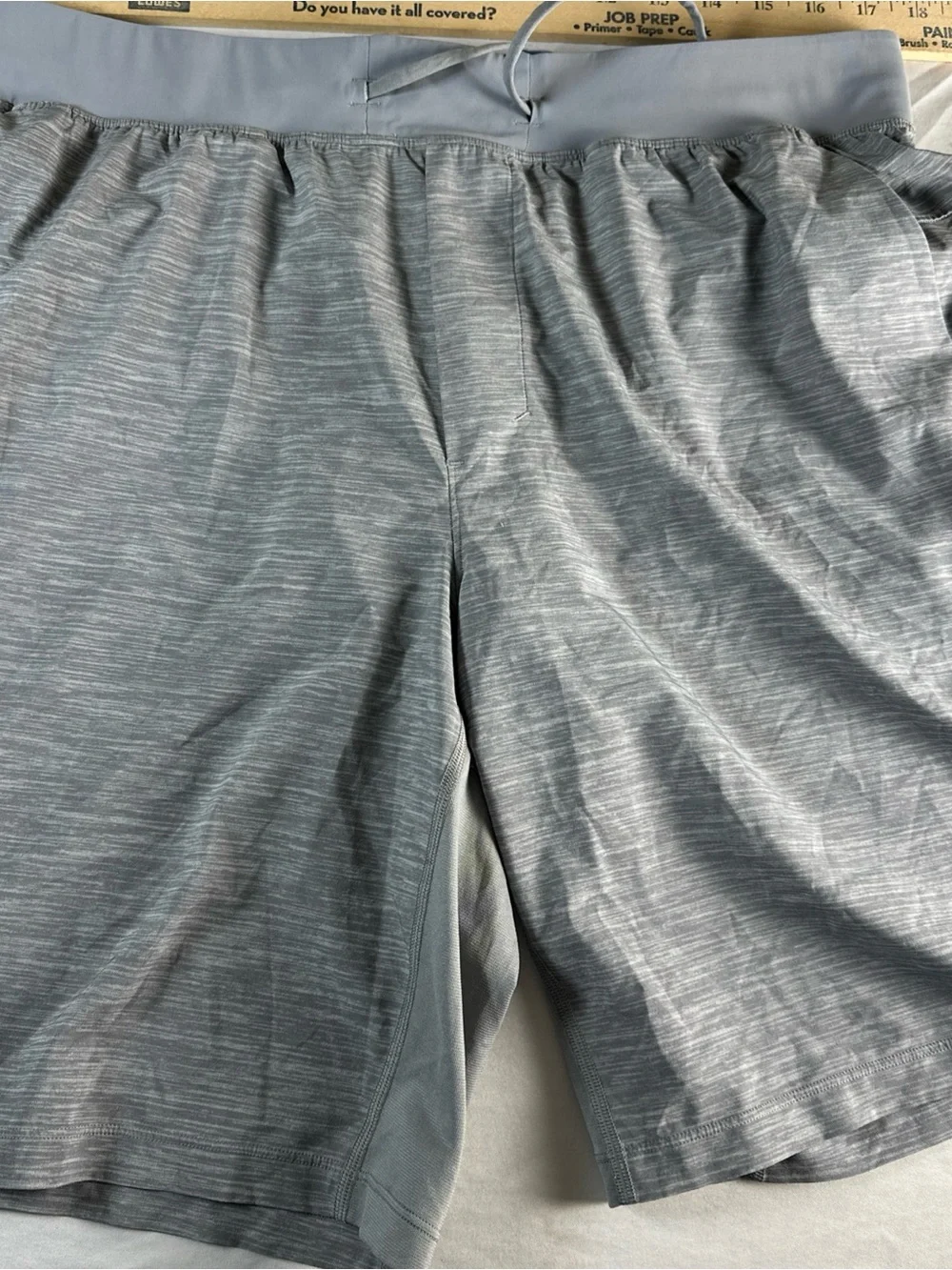 lululemon athletica Men's Heather Gray Athletic Shorts